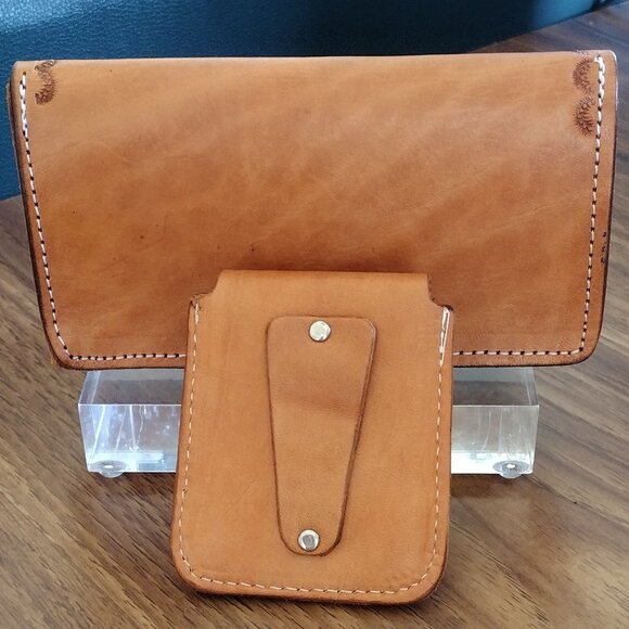 Envelope Leather Purse and Money Clip  NEW - Picture 3 of 16